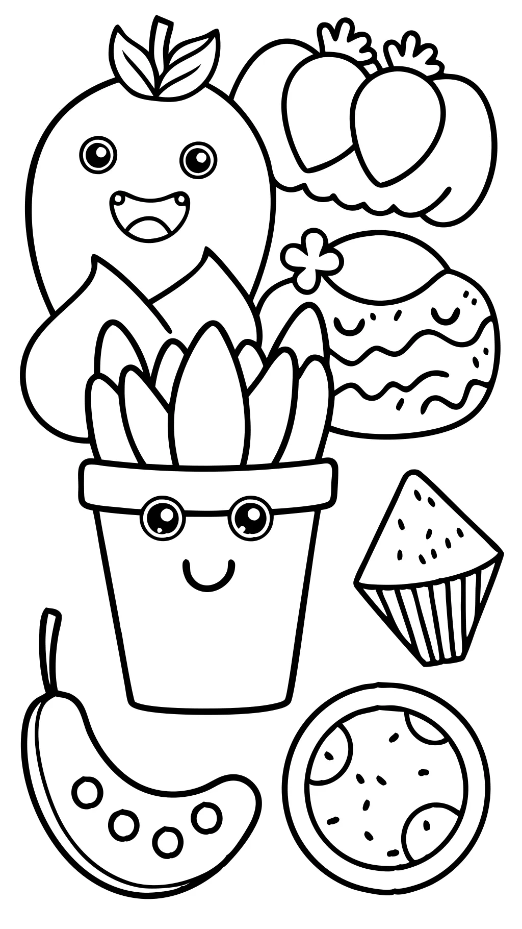 coloriages alimentaires gratuits imprimables